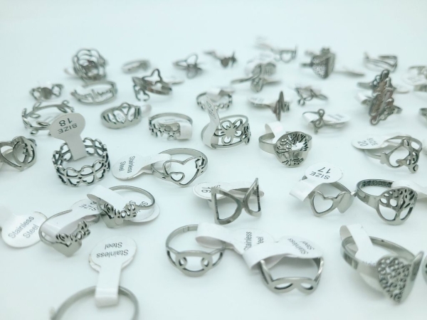 Edelstahl Ringe **ZUFALLSPAAR**